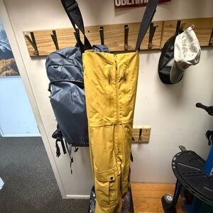 Black Crows Yellow Bib Overalls